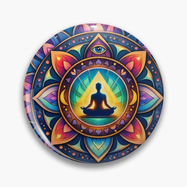 Item preview,  Mandala with Meditating Figure designed and sold by LCPcreations.