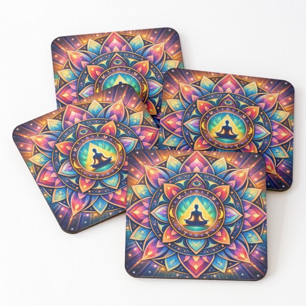 Item preview,  Mandala with Meditating Figure designed and sold by LCPcreations.