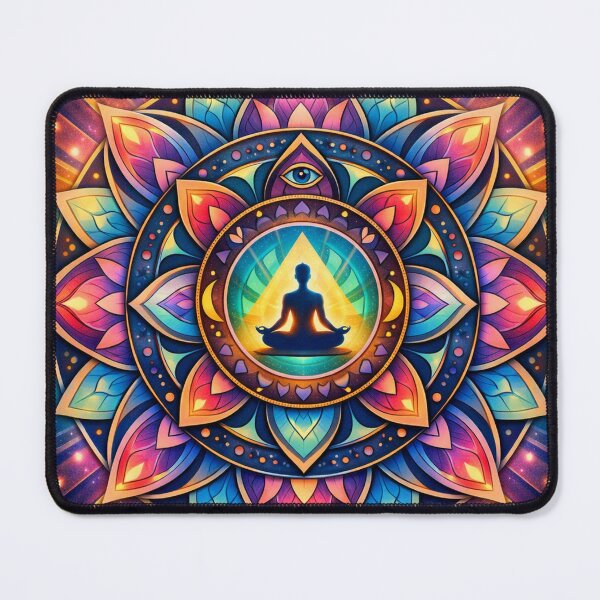 Item preview, Mandala with Meditating Figure designed and sold by LCPcreations.