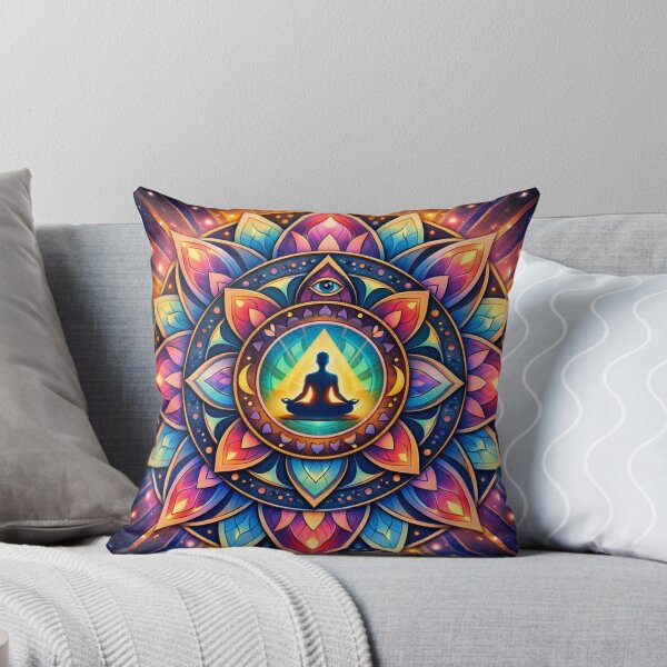 Item preview,  Mandala with Meditating Figure designed and sold by LCPcreations.