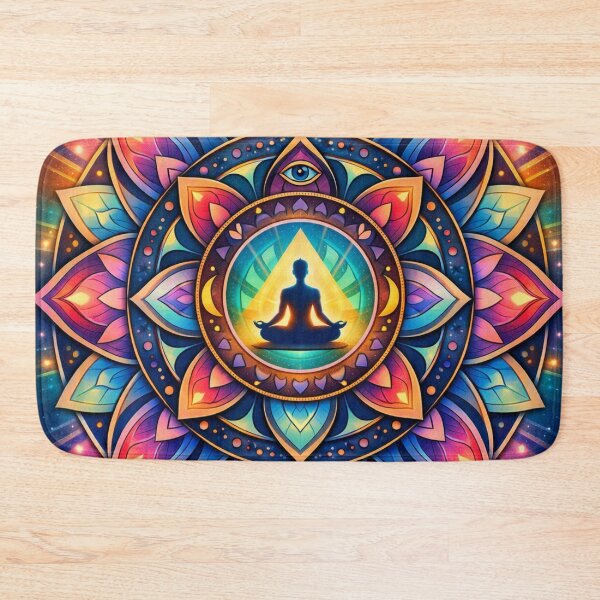 Item preview,  Mandala with Meditating Figure designed and sold by LCPcreations.