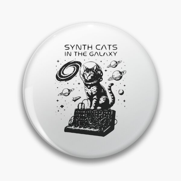 Item preview, Synth Cats in Space - Cute Sci-Fi Music Lover Gift designed and sold by ASN STUDIO.