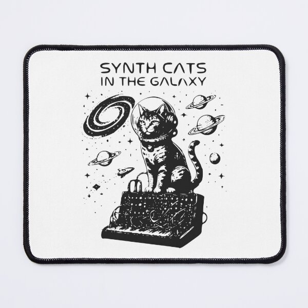 Item preview, Synth Cats in Space - Cute Sci-Fi Music Lover Gift designed and sold by ASN STUDIO.