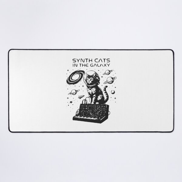 Item preview, Synth Cats in Space - Cute Sci-Fi Music Lover Gift designed and sold by ASN STUDIO.