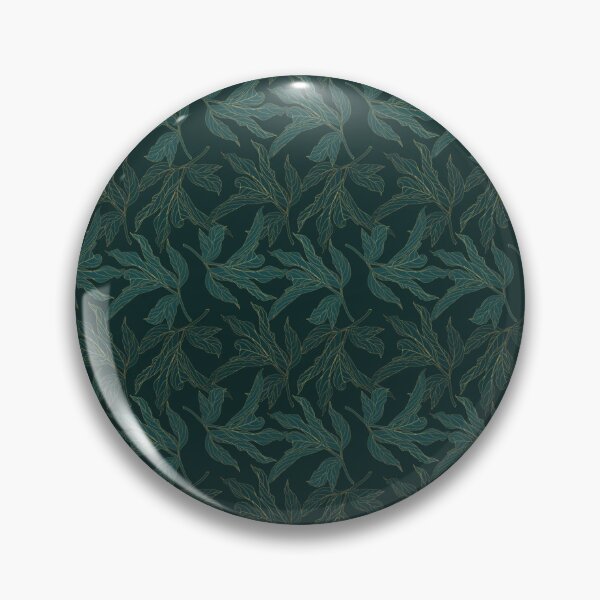 Item preview, Dark Botanical Leaf Pattern | Elegant Forest Green Seamless Floral Design designed and sold by Pickachoo.