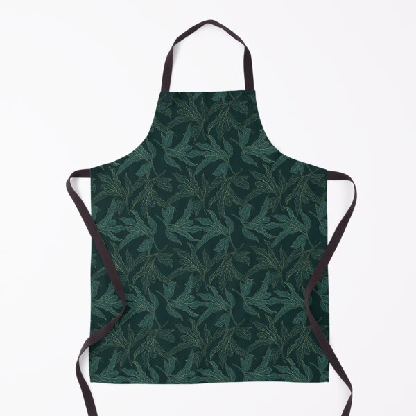 Item preview, Dark Botanical Leaf Pattern | Elegant Forest Green Seamless Floral Design designed and sold by Pickachoo.