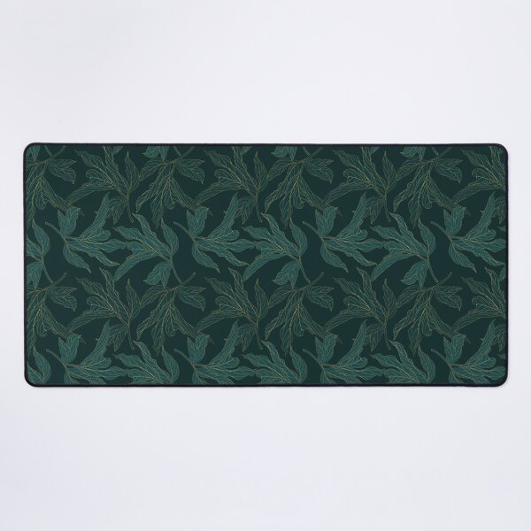 Item preview, Dark Botanical Leaf Pattern | Elegant Forest Green Seamless Floral Design designed and sold by Pickachoo.