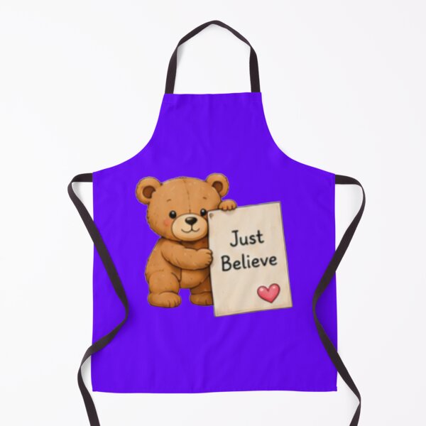 Item preview, Cute Teddy Bear Just Believe Motivational Art designed and sold by DailyDoodlesBySumbul.
