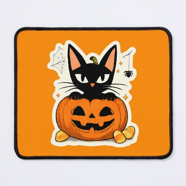 Item preview, Spooky Cute Halloween Jack-O-Lantern Cat Gift - Black Cat In A Pumpkin designed and sold by Artycom.