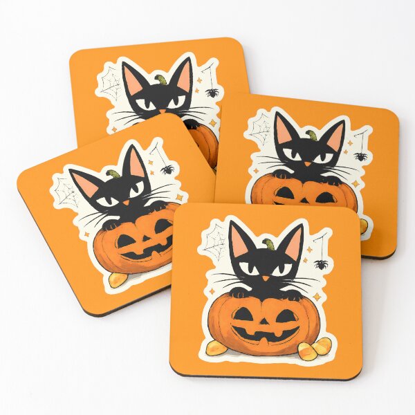 Item preview, Spooky Cute Halloween Jack-O-Lantern Cat Gift - Black Cat In A Pumpkin designed and sold by Artycom.