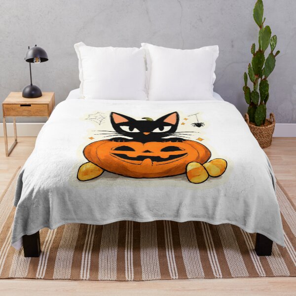 Item preview, Spooky Cute Halloween Jack-O-Lantern Cat Gift - Black Cat In A Pumpkin designed and sold by Artycom.
