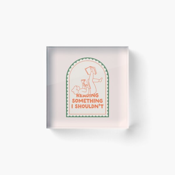 Item preview, Reading Something I Shouldn't: Bookish Decor designed and sold by oneofthesedayys.