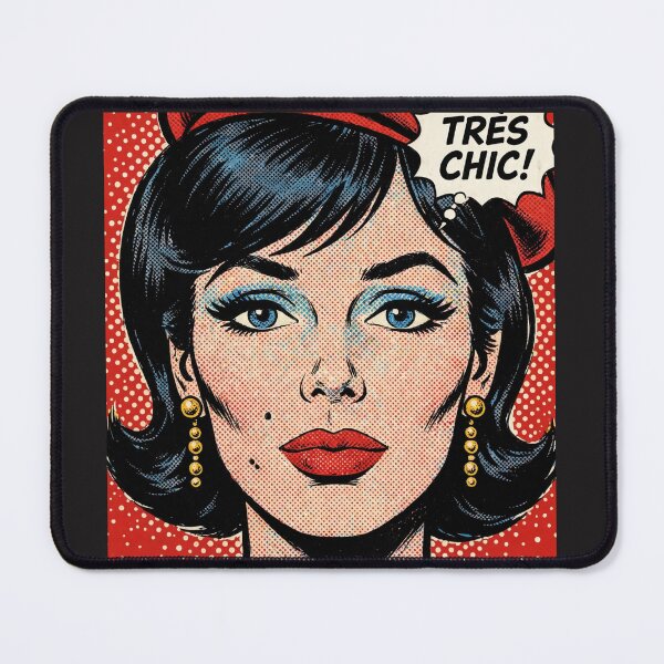 Item preview, Red Pop Art Woman Red Beret Red Background Portrait designed and sold by MAISON SYLVIE.