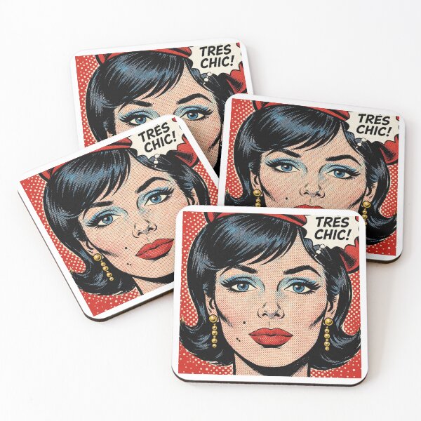 Item preview, Red Pop Art Woman Red Beret Red Background Portrait designed and sold by MAISON SYLVIE.