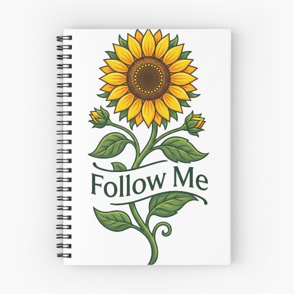 Item preview, Follow Me Sunflower Good Vibe Funny T-Shirt designed and sold by GroovyGoody.