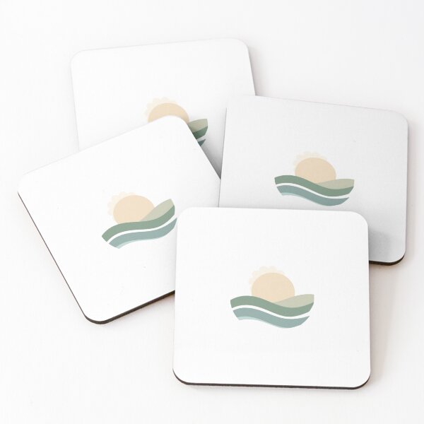 Item preview, Minimalist Boho Ocean Waves Soft Sun Art designed and sold by ByKayaPrints.