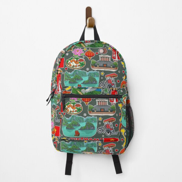 Item preview, Vietnam Travel Memories Iconic Landmarks Collage designed and sold by mashmosh.
