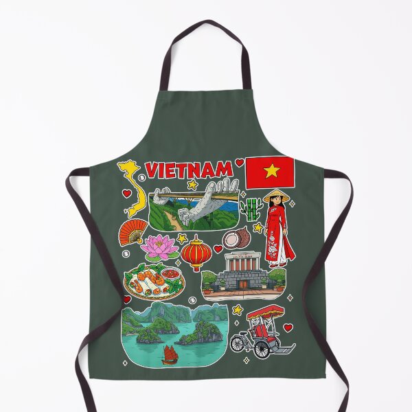 Item preview, Vietnam Travel Memories Iconic Landmarks Collage designed and sold by mashmosh.
