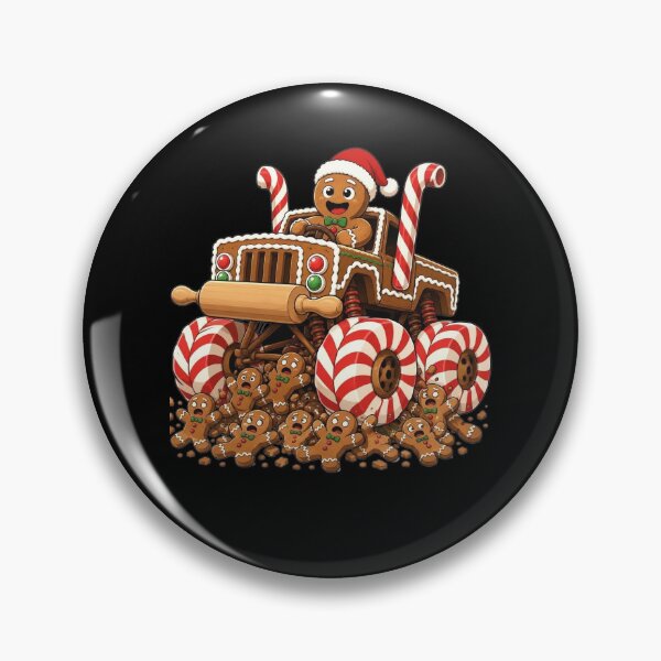 Item preview, Monster Truck Gingerbread Man Funny Christmas Cookie Baking designed and sold by clothesy7.