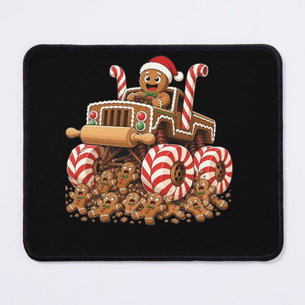 Item preview, Monster Truck Gingerbread Man Funny Christmas Cookie Baking designed and sold by clothesy7.