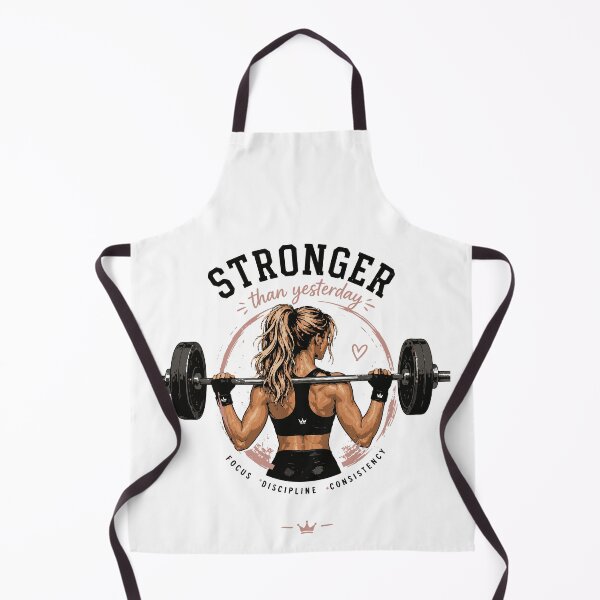 Item preview, Stronger Than Yesterday Gym Girl T-Shirt | Female Weightlifting Fitness Gift designed and sold by Sunday.Supply.