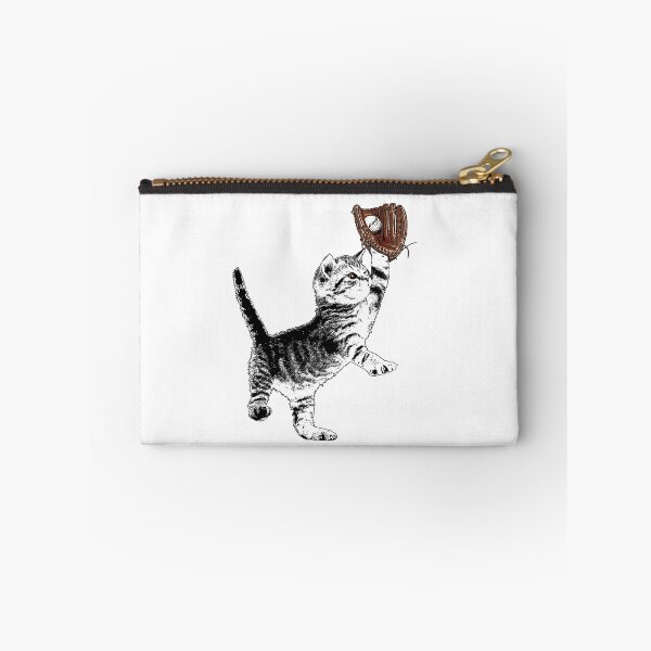Item preview, Allstar Kitten - Black and White Cat Playing Baseball designed and sold by LittleMissTyne.