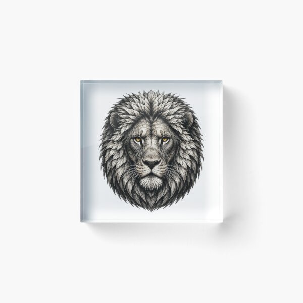 Item preview, Majestic Lion Face | Monochrome Lion Head Art | King of the Jungle | Wildlife Graphic designed and sold by Limitless expressions - wear your mindset .