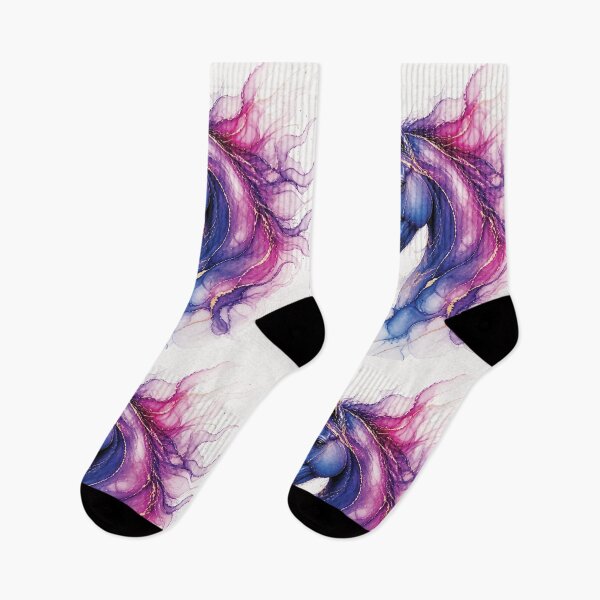 Item preview, Elegant Horses Portraits - Purple horse 2 designed and sold by Lucia Amaris Art.