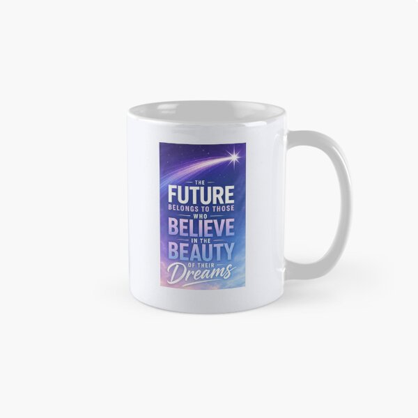 Item preview, The Future Belongs to Those Who Believe in the Beauty of Their Dreams – Dreamy Y2K Gradient – Manifestation Quote Art designed and sold by bobscraze.