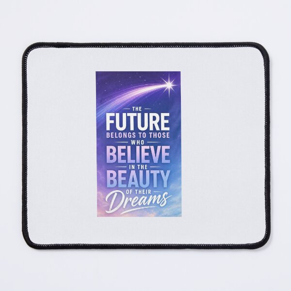 Item preview, The Future Belongs to Those Who Believe in the Beauty of Their Dreams – Dreamy Y2K Gradient – Manifestation Quote Art designed and sold by bobscraze.
