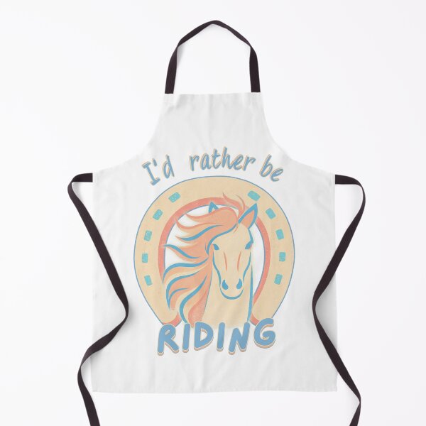 Item preview, Retro I’d Rather Be Riding Horse and Horseshoe designed and sold by SunandShade.