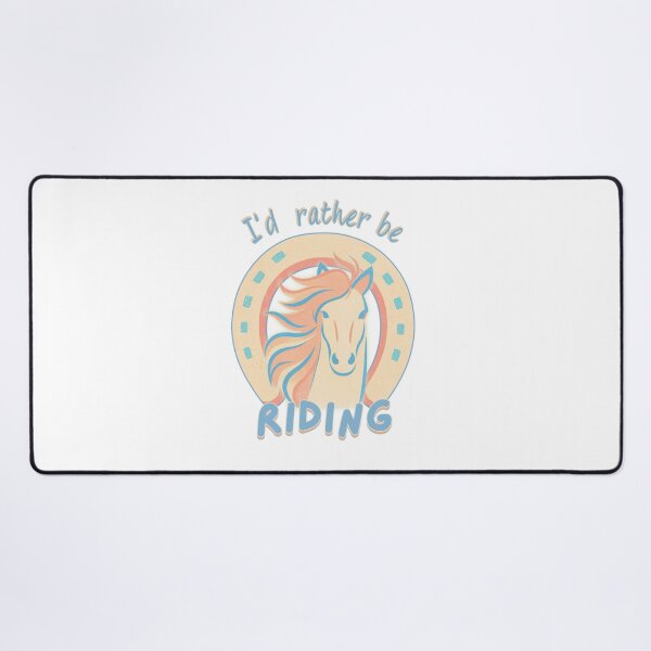 Item preview, Retro I’d Rather Be Riding Horse and Horseshoe designed and sold by SunandShade.
