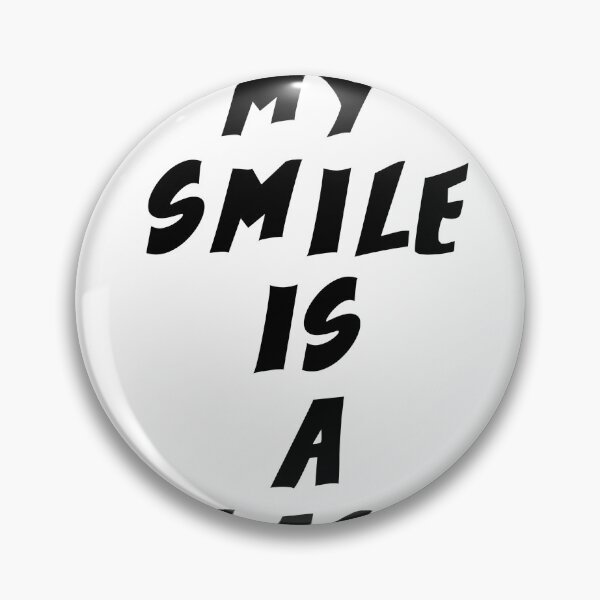 Item preview, Text Typography My smile is a mask. Awkward Social Humor designed and sold by TypeboldStudio.