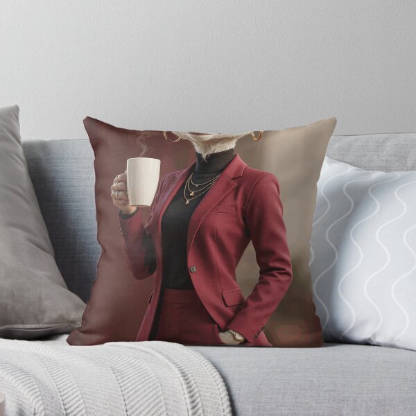 Item preview, Stylish Goat Woman Holding a Coffee Cup designed and sold by Unit 2.