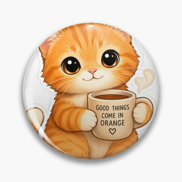 Item preview, Good Things Come in Orange Cat designed and sold by ghatwalsachin.