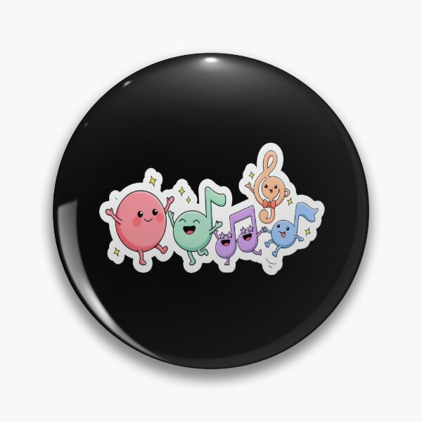 Item preview, Cute Music Notes Party – Kawaii Dancing Notes Design designed and sold by Midnight Veil Designs.