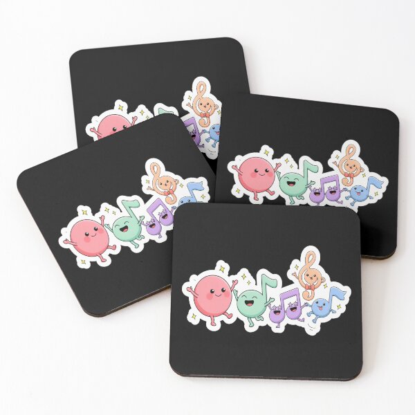 Item preview, Cute Music Notes Party – Kawaii Dancing Notes Design designed and sold by Midnight Veil Designs.