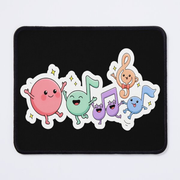 Item preview, Cute Music Notes Party – Kawaii Dancing Notes Design designed and sold by Midnight Veil Designs.