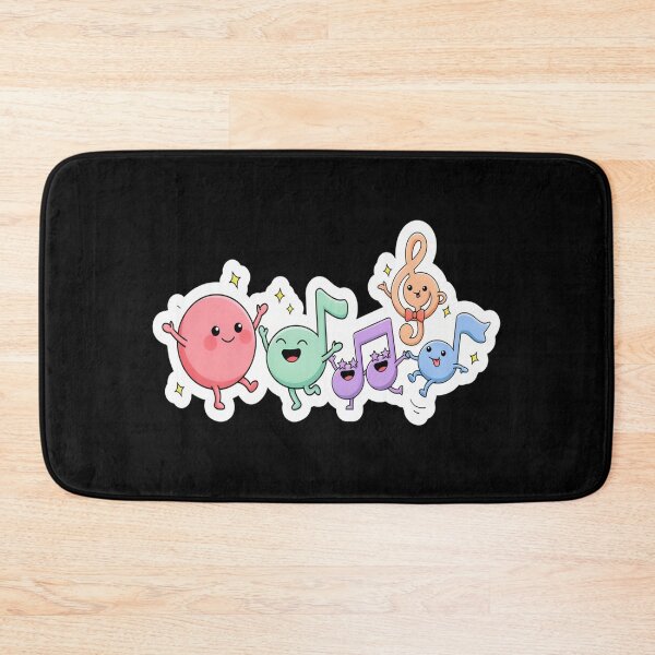 Item preview, Cute Music Notes Party – Kawaii Dancing Notes Design designed and sold by Midnight Veil Designs.