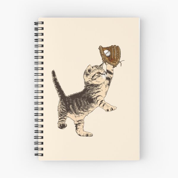 Item preview, Allstar Kitten - Sepia-Toned Cat Playing Baseball designed and sold by LittleMissTyne.