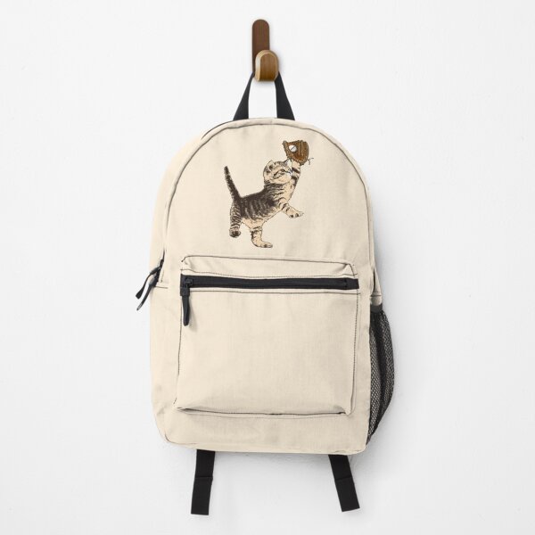 Item preview, Allstar Kitten - Sepia-Toned Cat Playing Baseball designed and sold by LittleMissTyne.