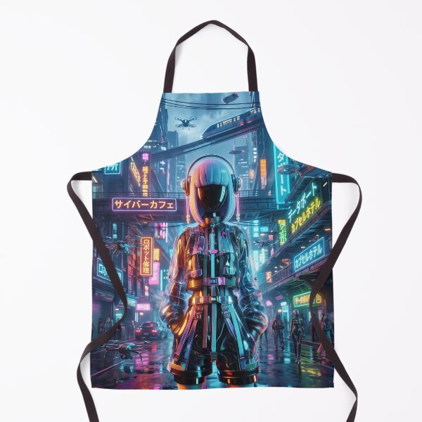 Item preview, Cyberpunk Neon Street Robot Girl designed and sold by AnnArtshock.