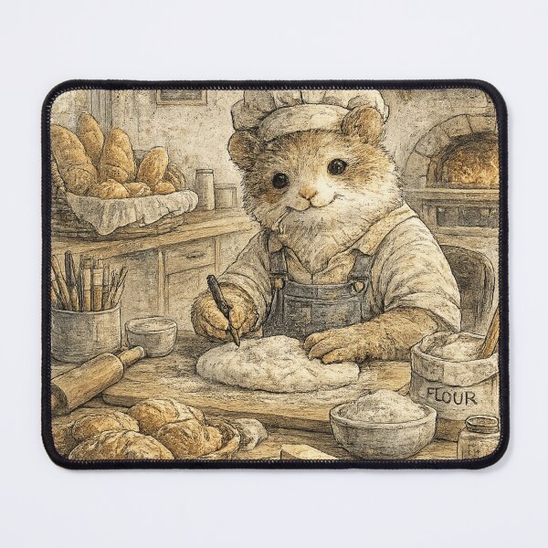 Item preview, 14. Hamster Baker Vintage Illustration designed and sold by สุธรรมาท ทองกร.