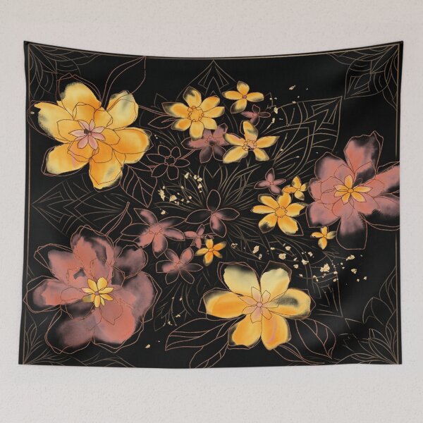 Item preview, Midnight Gold Botanical designed and sold by TOM JACK.