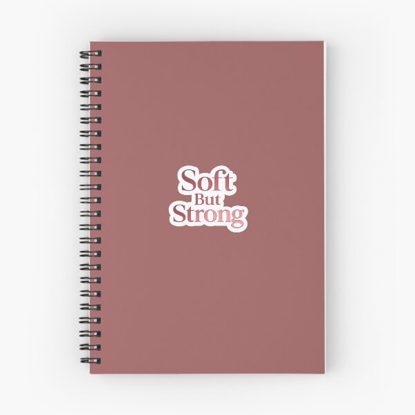 Item preview, Soft But Strong Sticker | Feminine Self Love Quote | Burgundy Pink Motivational Sticker designed and sold by PawsAndpetalstudio.