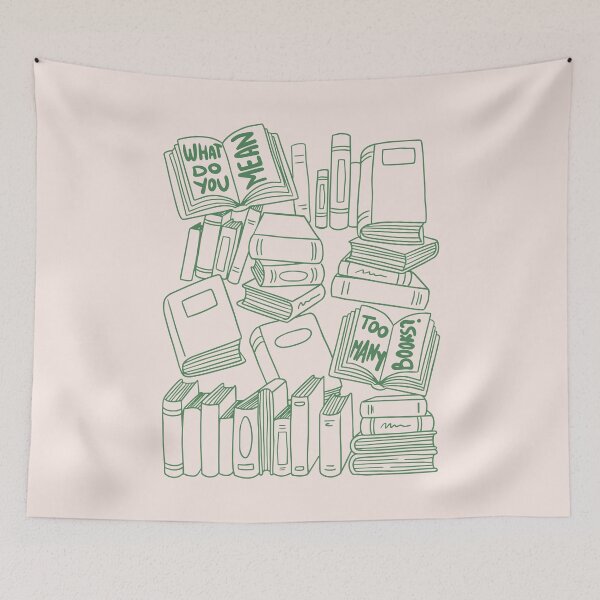 Item preview, What Do You Mean Too Many Books: Bookish Decor designed and sold by oneofthesedayys.