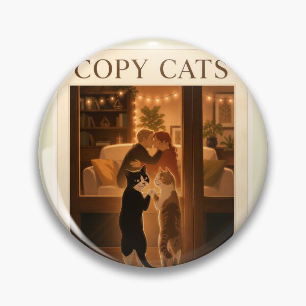 Item preview, Copy Cats Funny Romantic Cats Couples Love Illustration designed and sold by SammyMorry.