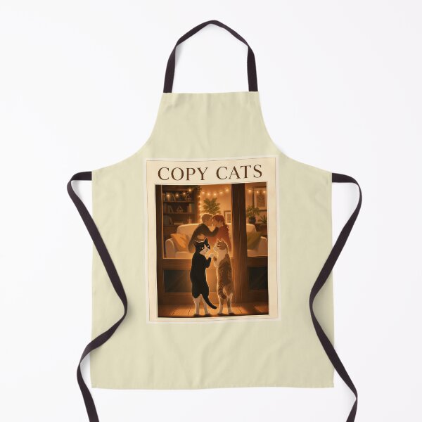 Item preview, Copy Cats Funny Romantic Cats Couples Love Illustration designed and sold by SammyMorry.