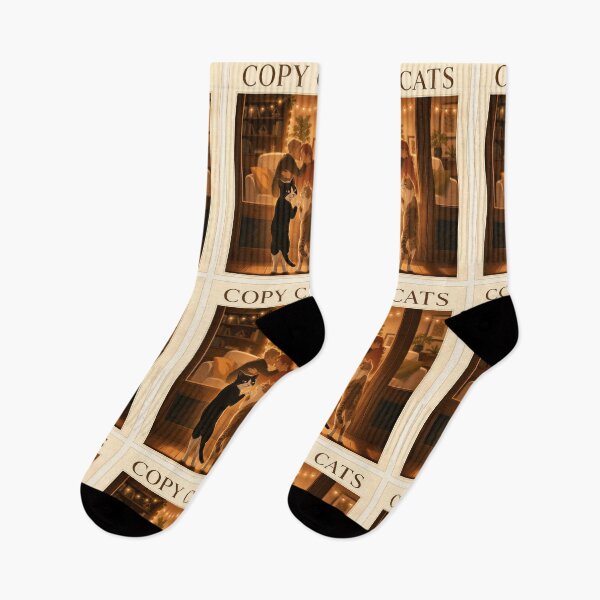Item preview, Copy Cats Funny Romantic Cats Couples Love Illustration designed and sold by SammyMorry.