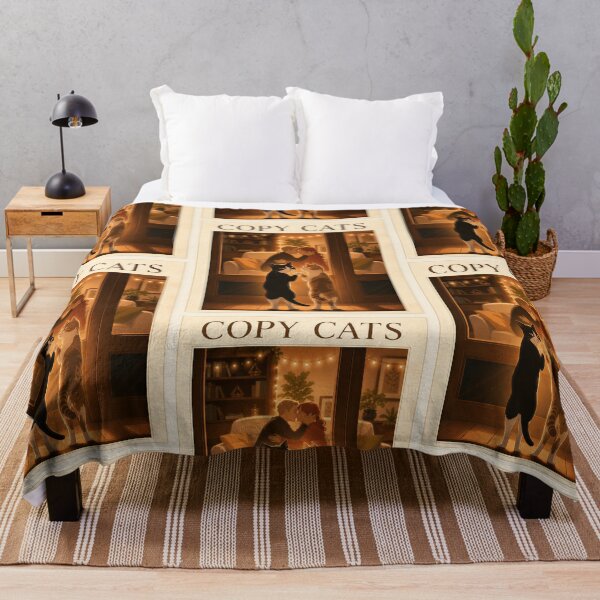 Item preview, Copy Cats Funny Romantic Cats Couples Love Illustration designed and sold by SammyMorry.